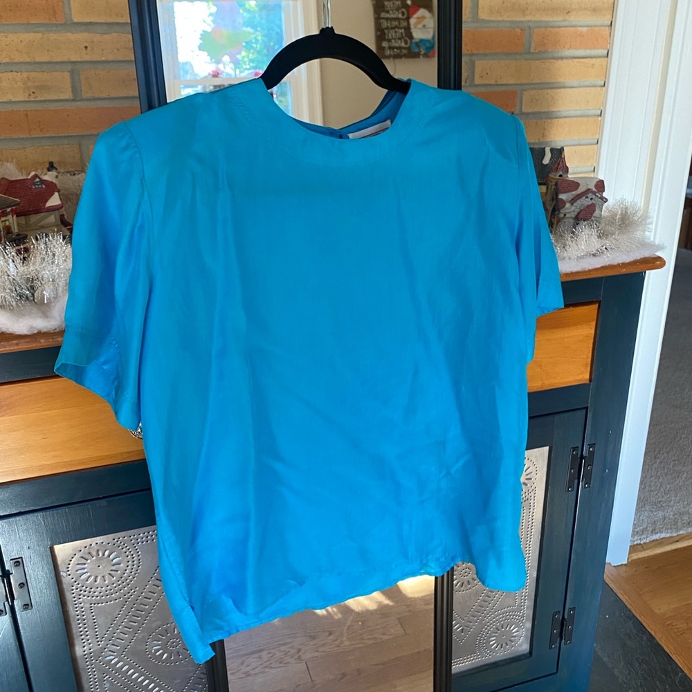 Silktime Blue Top in Large
